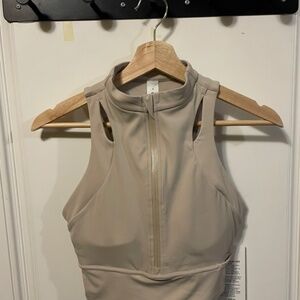 LULULEMON NULUX CROPPED HALF ZIP TRACK TANK. NWT